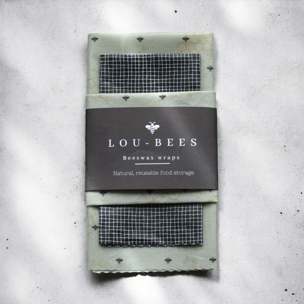 Beeswax Food Wraps - Sage Green Set