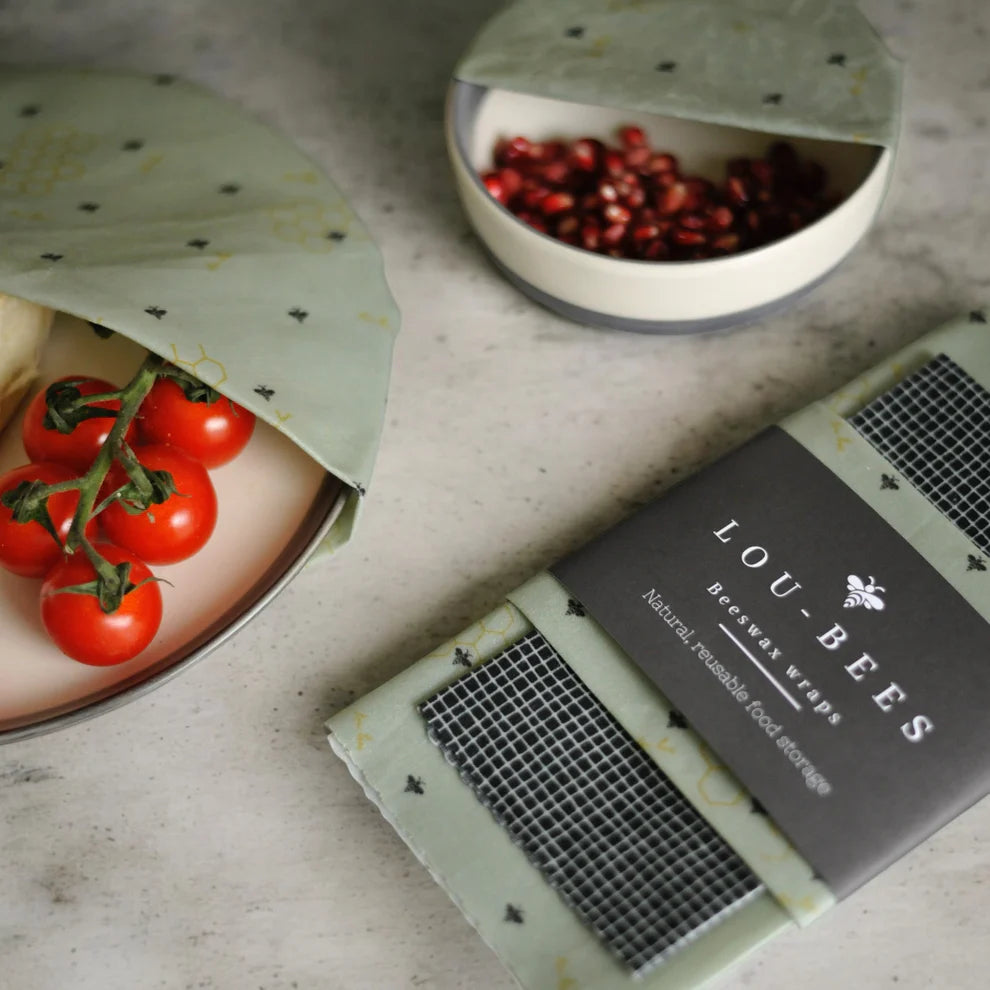 Beeswax Food Wraps - Sage Green Set