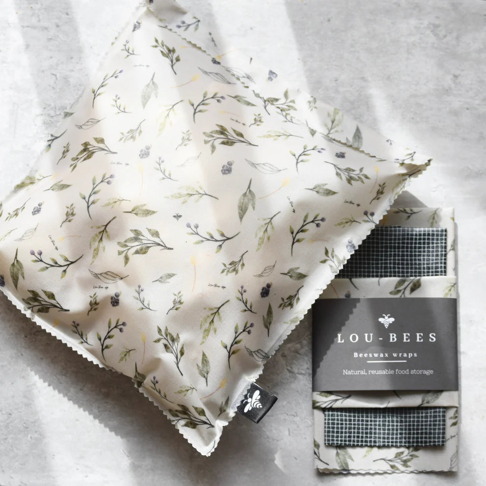 Beeswax Food Bag - Fallen Leaves