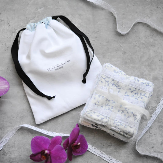 Reusable Makeup Wipes - French Floral Design