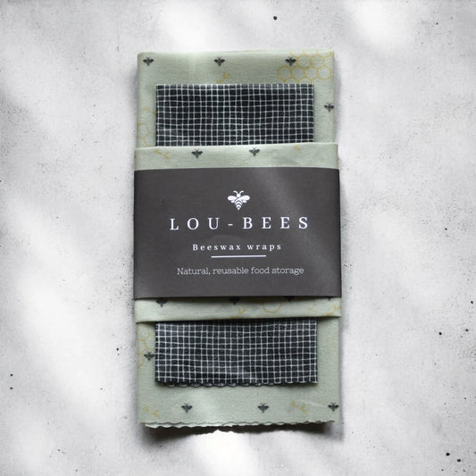 Beeswax Food Wraps - Sage Green Set