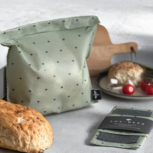 Beeswax Food Bag - Sage Green
