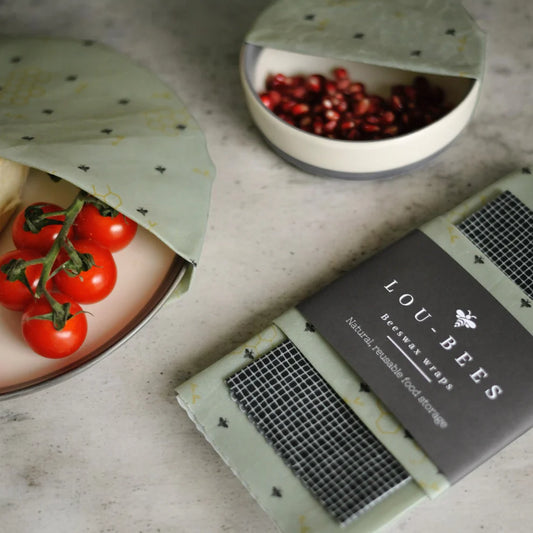 Beeswax Food Wraps - Sage Green Set