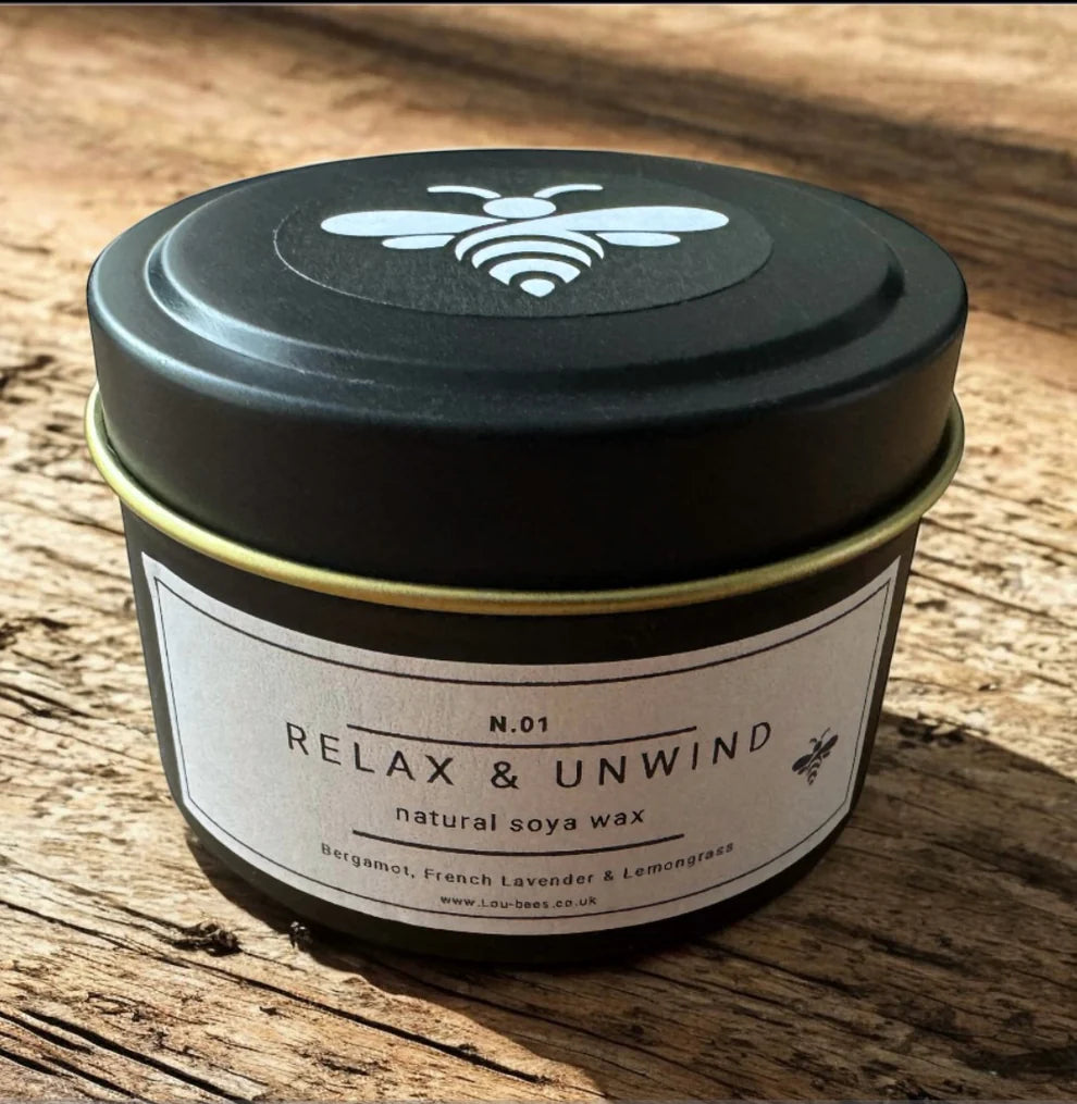 Lou-bees Soya Wax Candle - Relax & Unwind